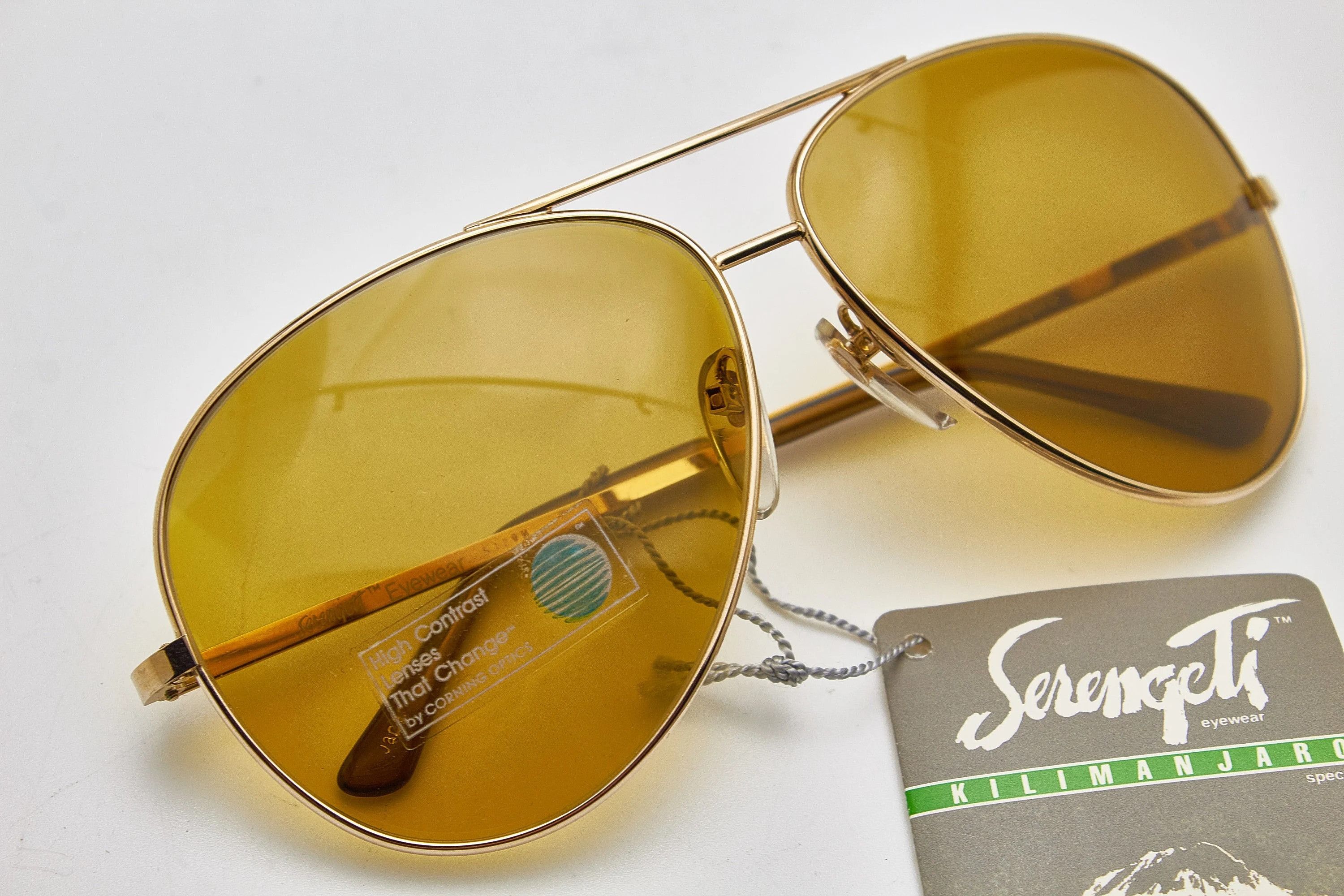 Serengeti SERENGETI quiet luxury 80s oversized gold thin metal specs Size ONE SIZE - 8 Thumbnail