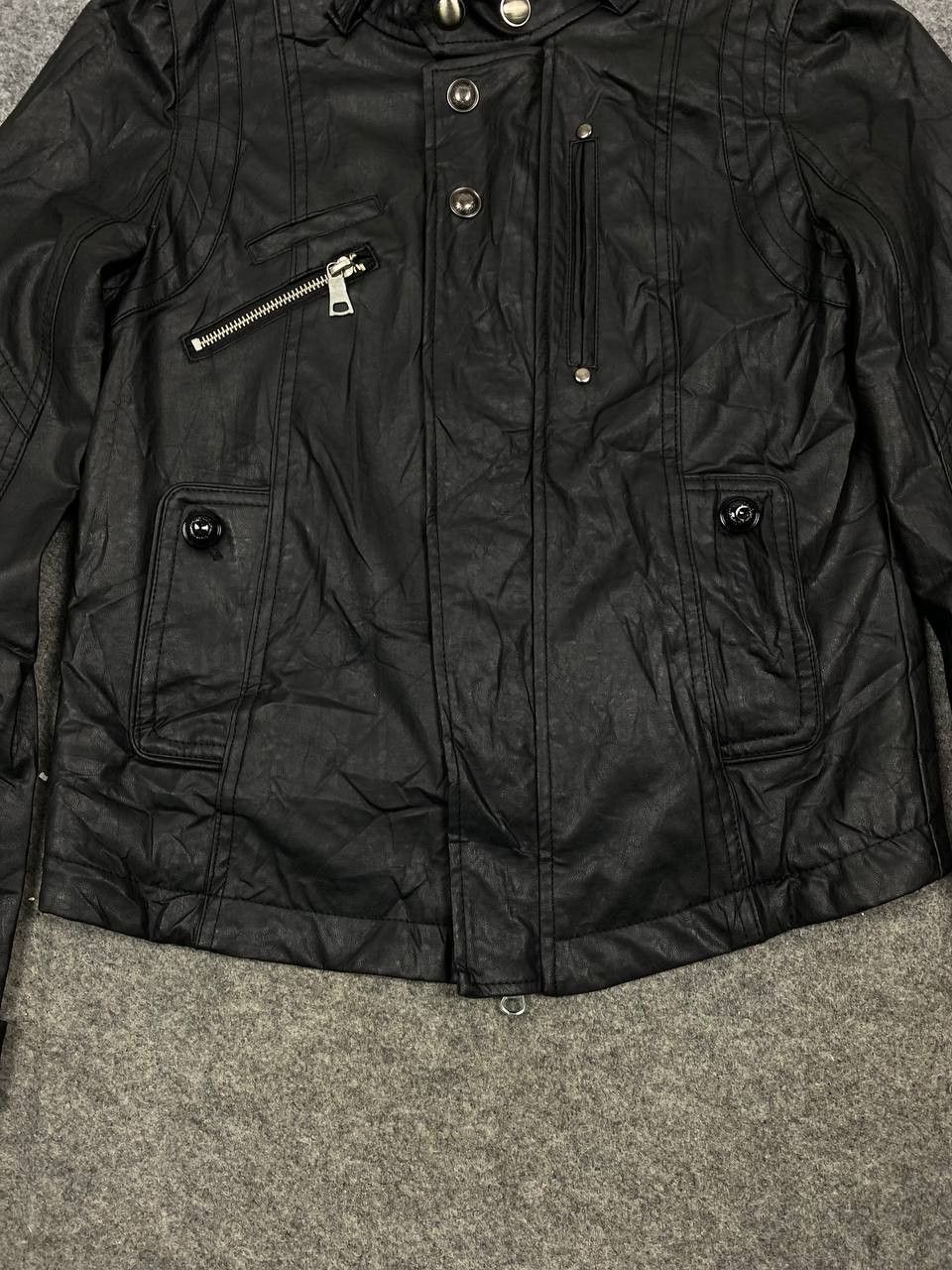Japanese Brand maison gilfy synthetic leather jacket nice design Size US M / EU 48-50 / 2 - 3 Thumbnail