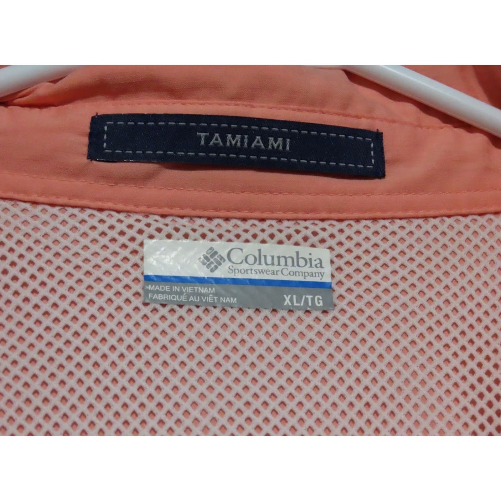 Vintage Columbia PFG Tamiami Men’s XL Short Sleeve Button-Up Vented Fishing Shirt Orange Pattern Pockets NWOT Size US XL / EU 56 / 4 - 6 Thumbnail