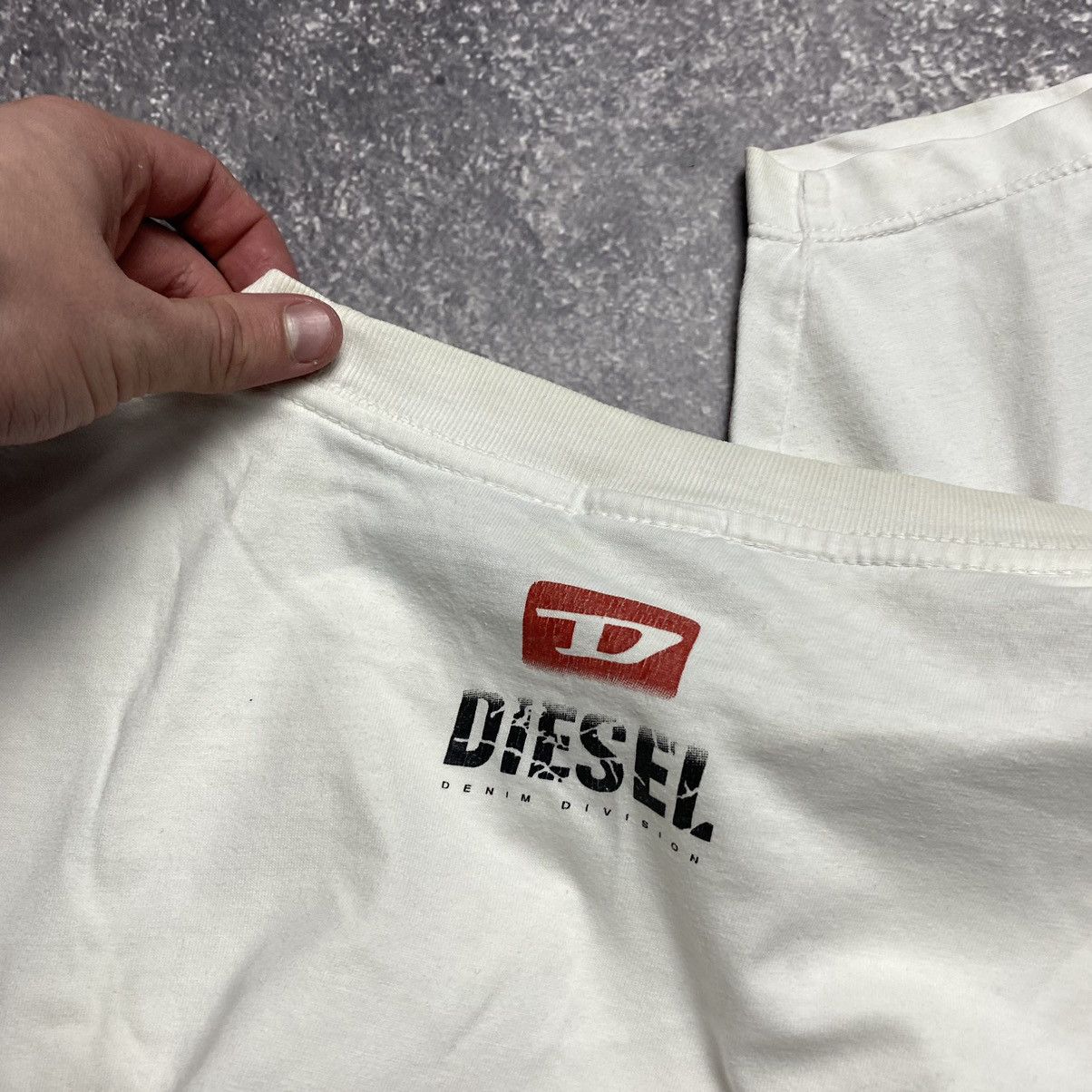 Diesel Vintage Diesel Big Graphic logo y2k opium Streetwear tee Size US XXL / EU 58 / 5 - 15 Thumbnail