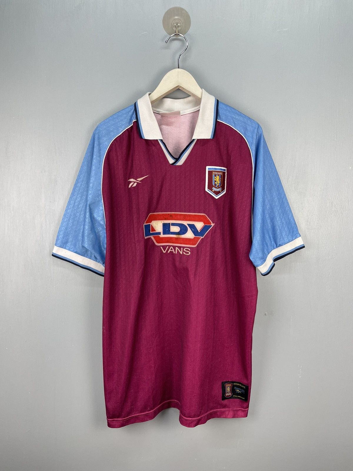 Reebok Aston Villa Retro Shirts 1995-97 Aston Villa Reebok 'Cup