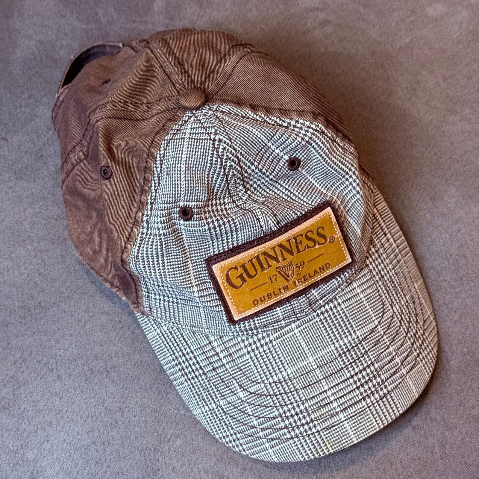 Other Guinness Baseball Cap Trucker Hat Tartan Plaid Patch Brown Size ONE SIZE - 4 Thumbnail