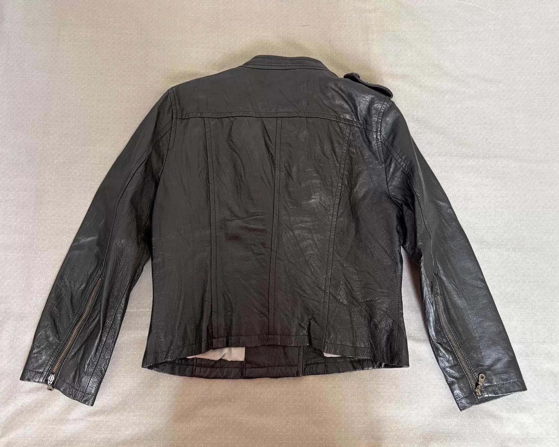 Tornado Mart Tornado Mart vintage leather jacket short fitted multi-zip Size S / US 4 / IT 40 - 8 Thumbnail