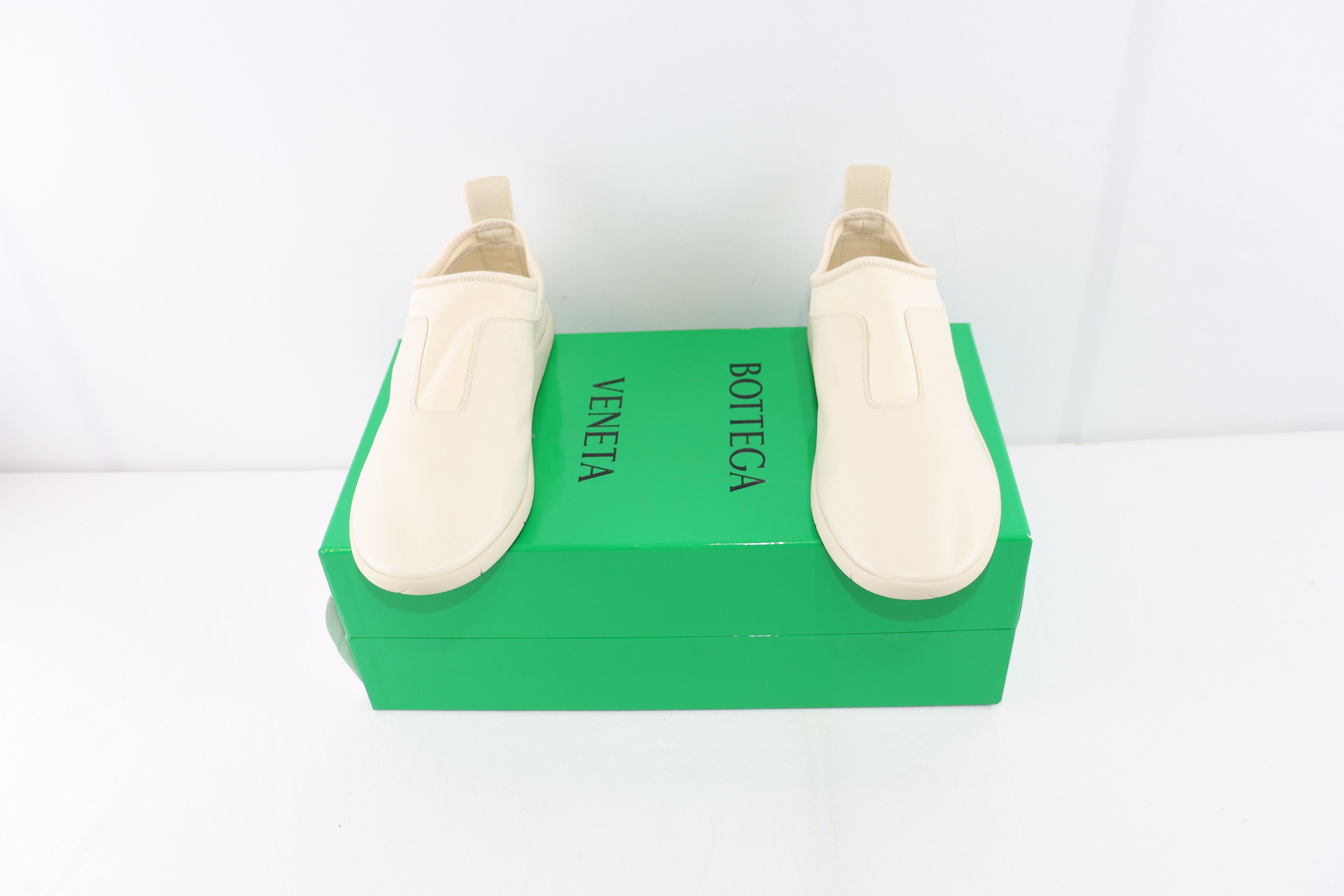 Bottega Veneta o1rshd1 Lagoon Nappa/Antares Fabric Sneakers in Sea salt Size US 9 / EU 42 - 14 Thumbnail