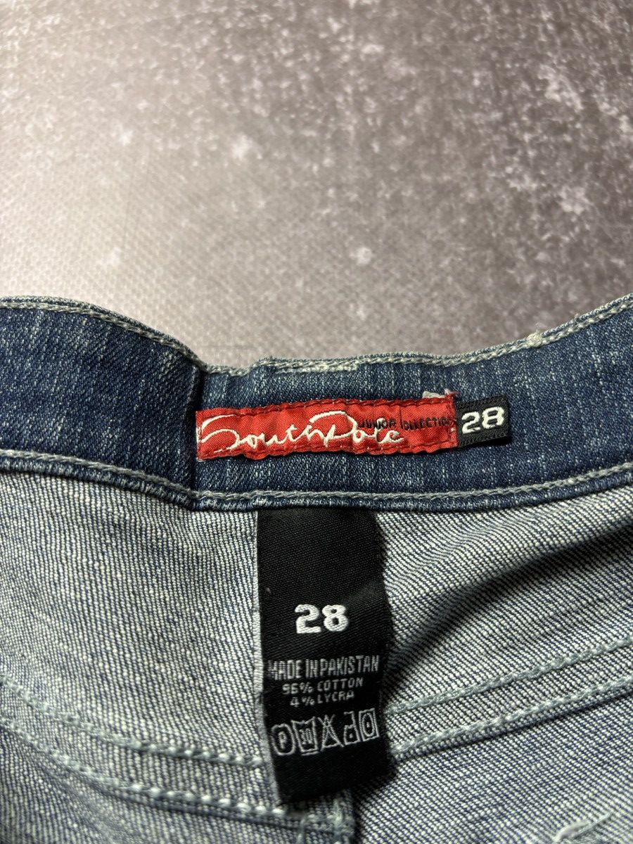 Japanese Brand CRAZY FLARED SOUTH POLE VINTAGE JEANS y2k if six was nine Size US 28 / EU 44 - 5 Thumbnail