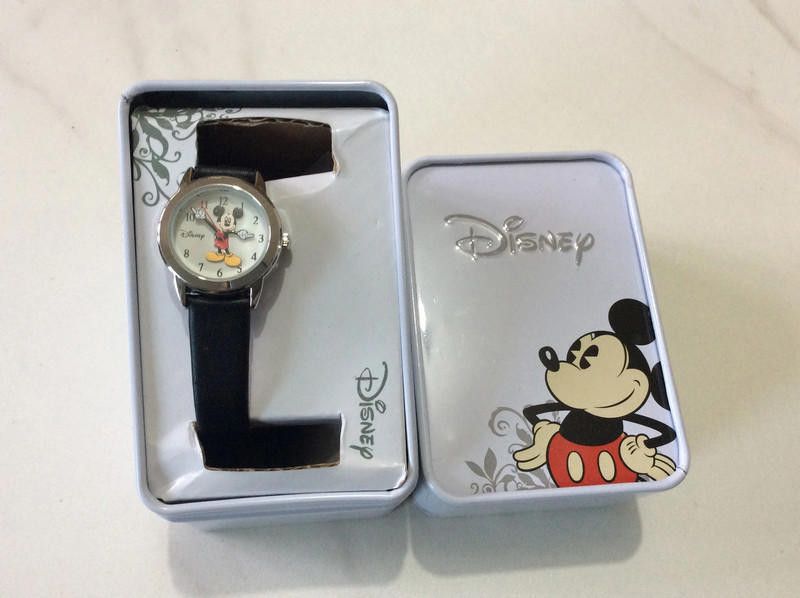 Disney Disney white dial black leather strap watch Size ONE SIZE - 1 Thumbnail