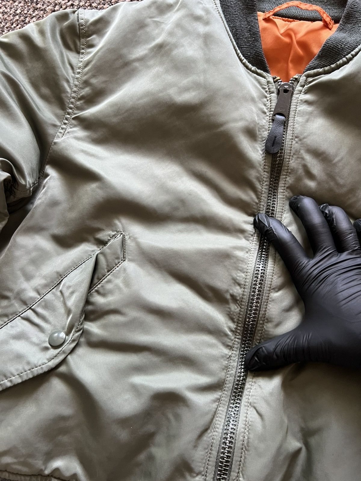 Alpha Industries Vintage Alpha Industries USAF MA-1 Reversible Bomber Jacket Size US M / EU 48-50 / 2 - 11 Thumbnail