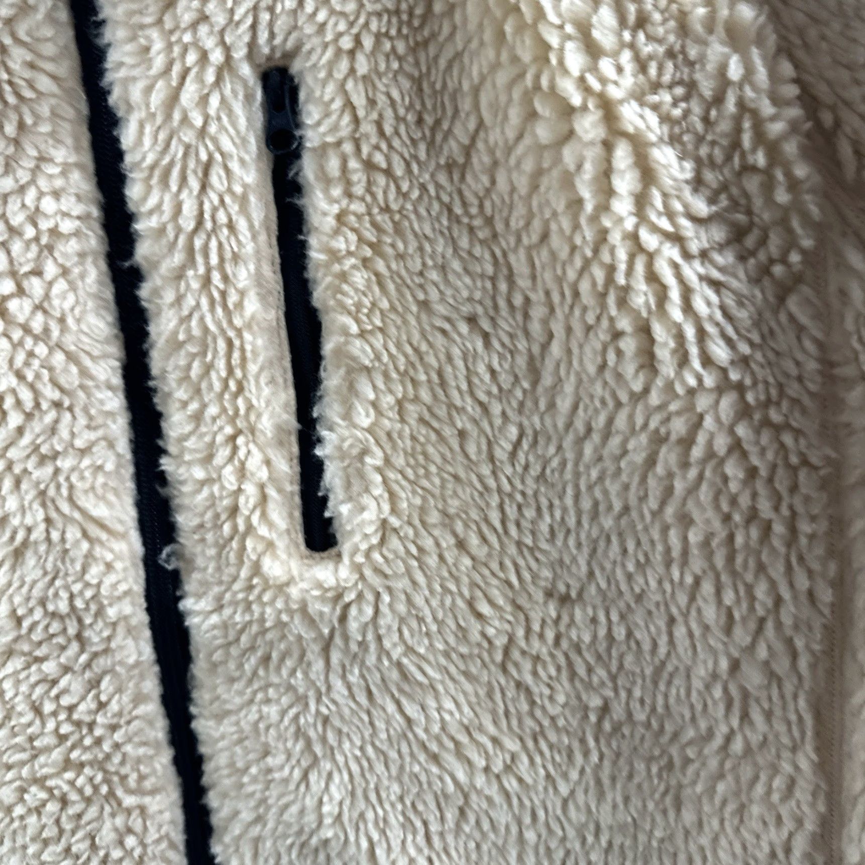 Everlane Everlane ReNew Fleece Jacket Womens M Full Zip Faux Shearling Fleece Teddy Bear - Beige - XS-XXL? Size M / US 6-8 / IT 42-44 - 7 Thumbnail