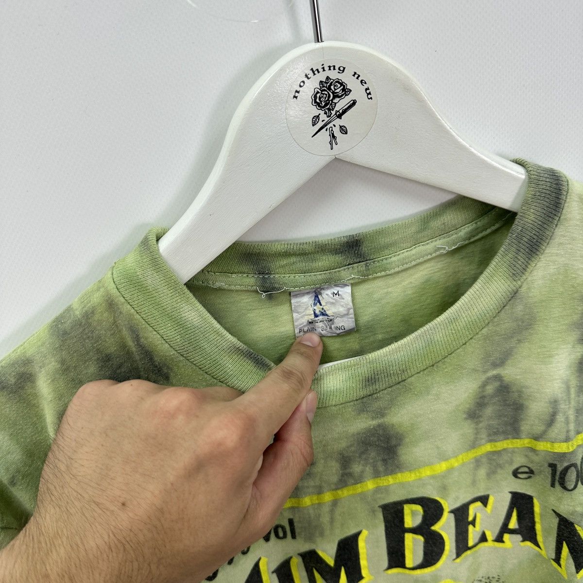 Vintage Vintage 90s Jim Beam Bourbon Whiskey tie dye tee y2k hype Size US M / EU 48-50 / 2 - 6 Thumbnail