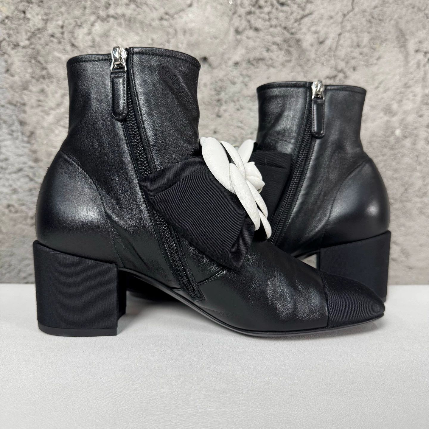 Chanel Chanel Camellia Ankle Boots 99 New Size 36.5 Size US 6 / IT 36 - 5 Thumbnail