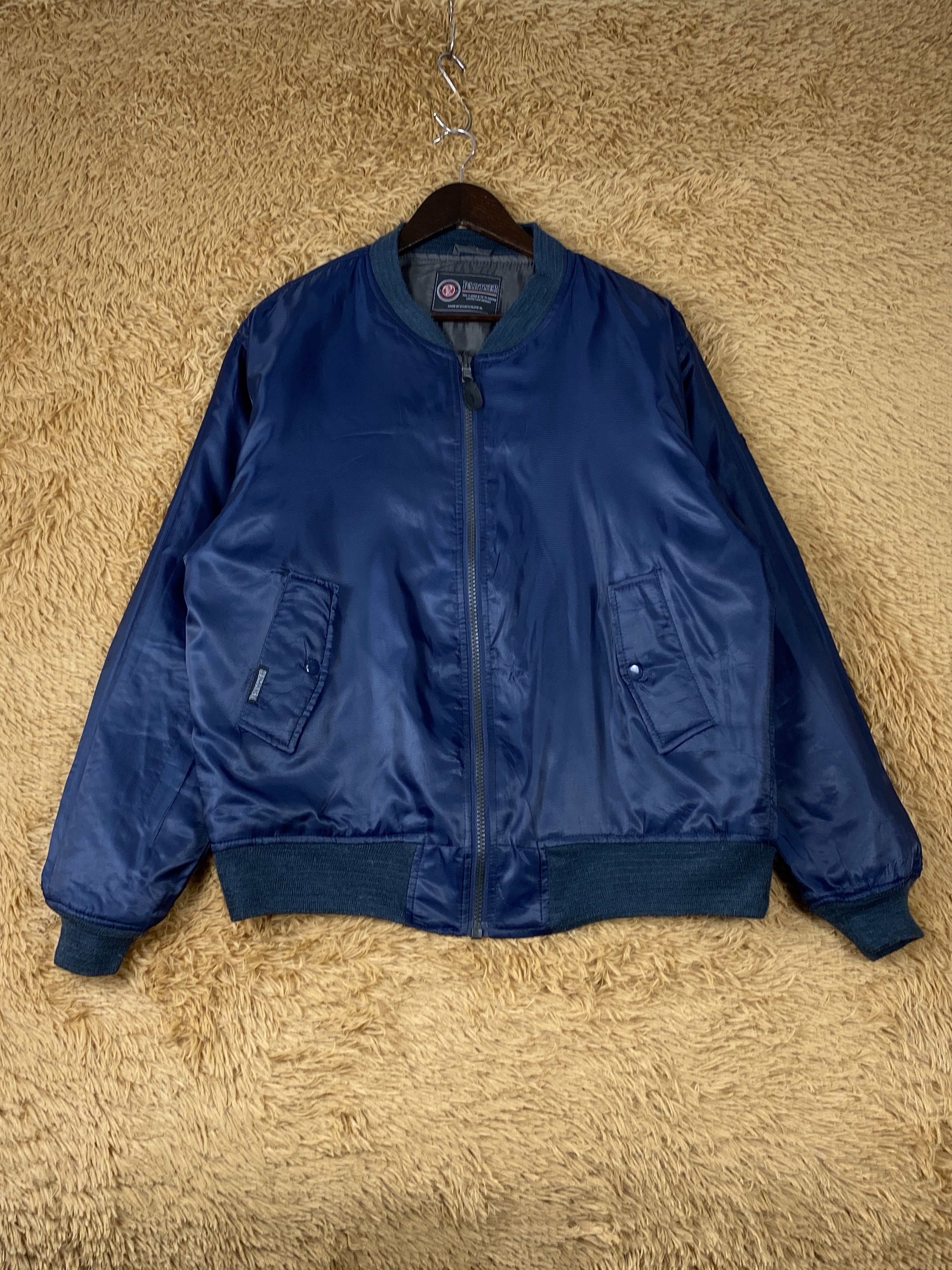 Japanese Brand Vintage Partner Bombers Jacket J1918 Size US L / EU 52-54 / 3 - 1 Thumbnail