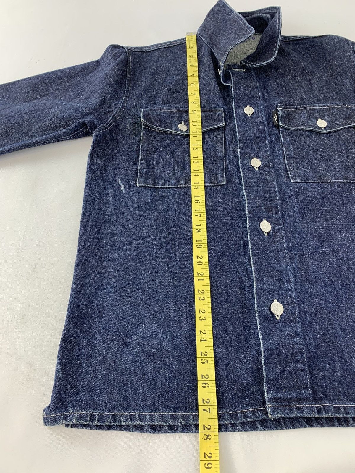 agnes b. 90s Agnes B Homme Type 2 Blue Indigo Trucker Western Jacket Size US S / EU 44-46 / 1 - 11 Thumbnail
