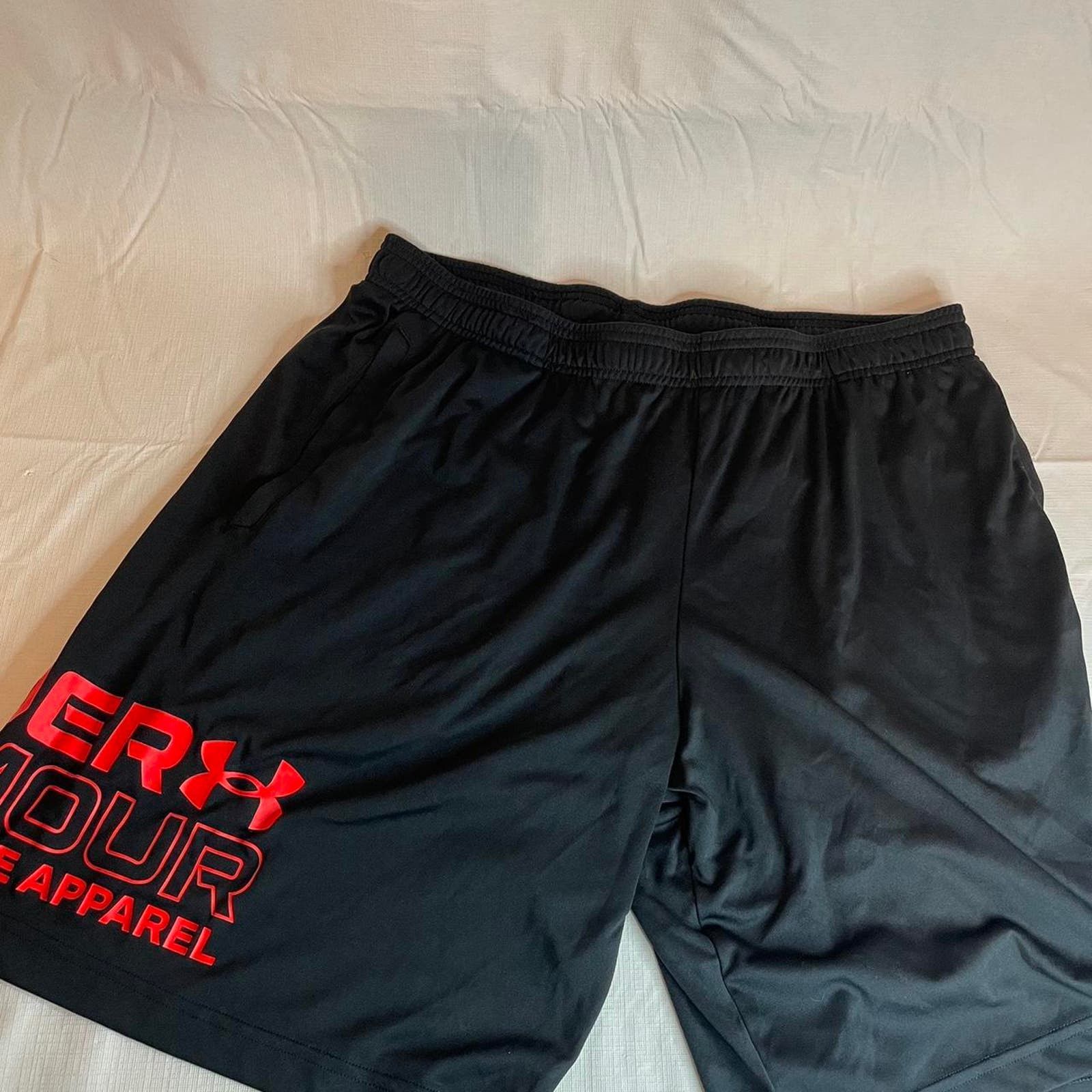 Under Armour Under Armour Mens Shorts Athletic XL Black Red