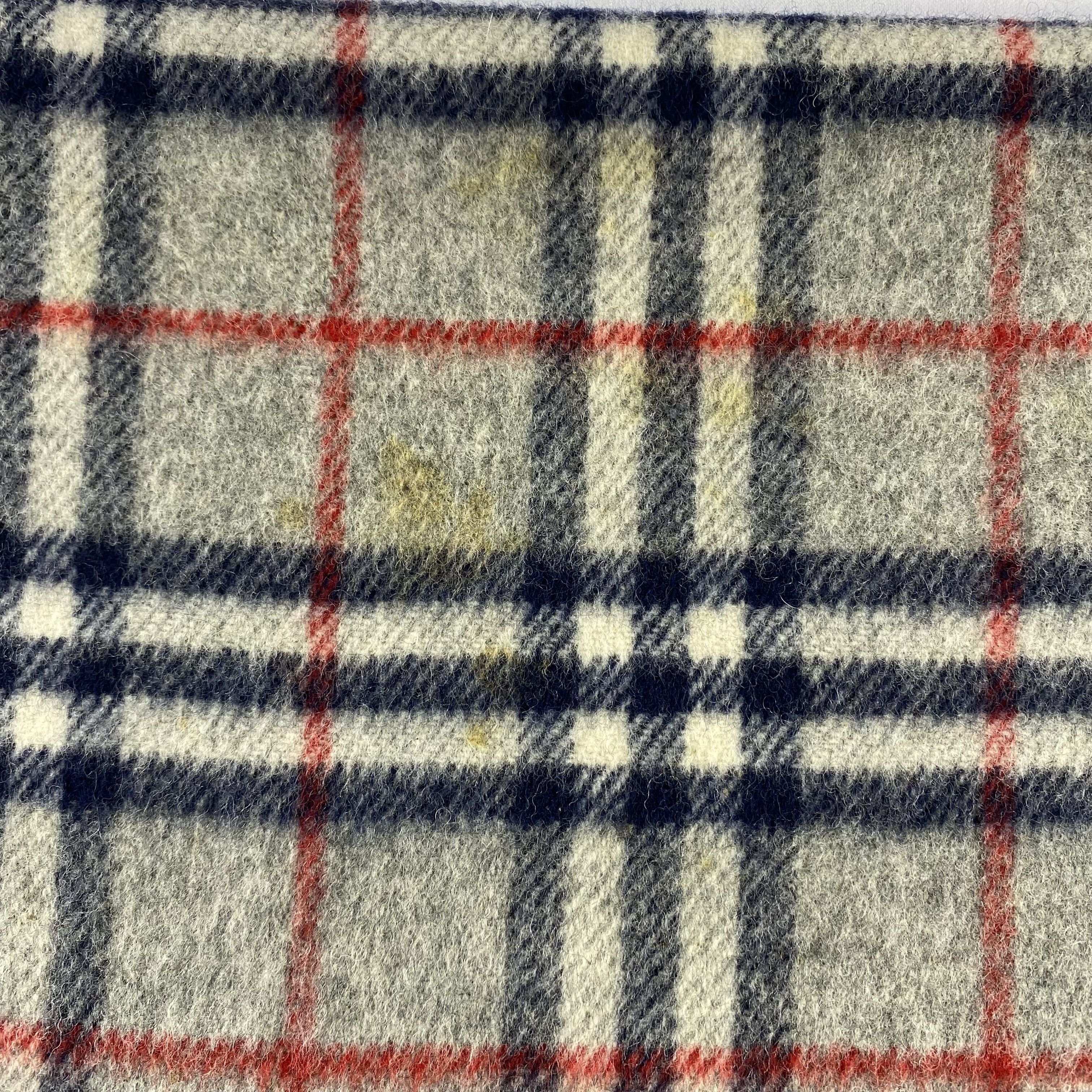 Burberry × Vintage Vintage Burberry Scarf Big Size Neck Wrap Wool Muffler Size ONE SIZE - 6 Thumbnail