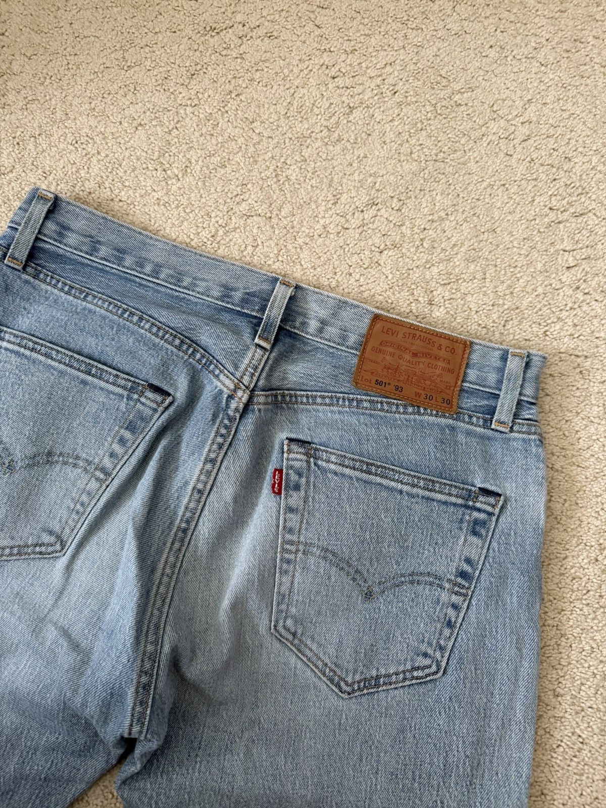 Levi's × Levi's Vintage Clothing × Vintage Levi's 501 93 Straight Leg Jeans THISTLE SUBTLE Size 30 x 30 Size US 30 / EU 46 - 5 Thumbnail
