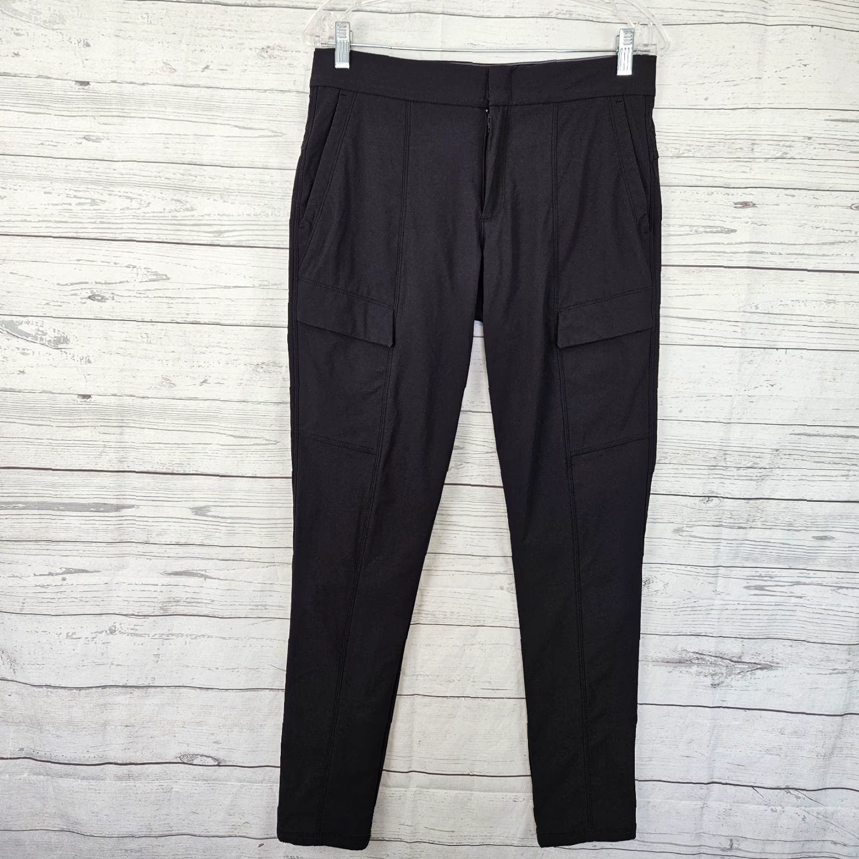 Athleta Athleta Womens Wander Utility Pants Sz 6 Black Nylon Mid Rise Skinny Pants Womens Size 28" / US 6 / IT 42 - 2 Thumbnail