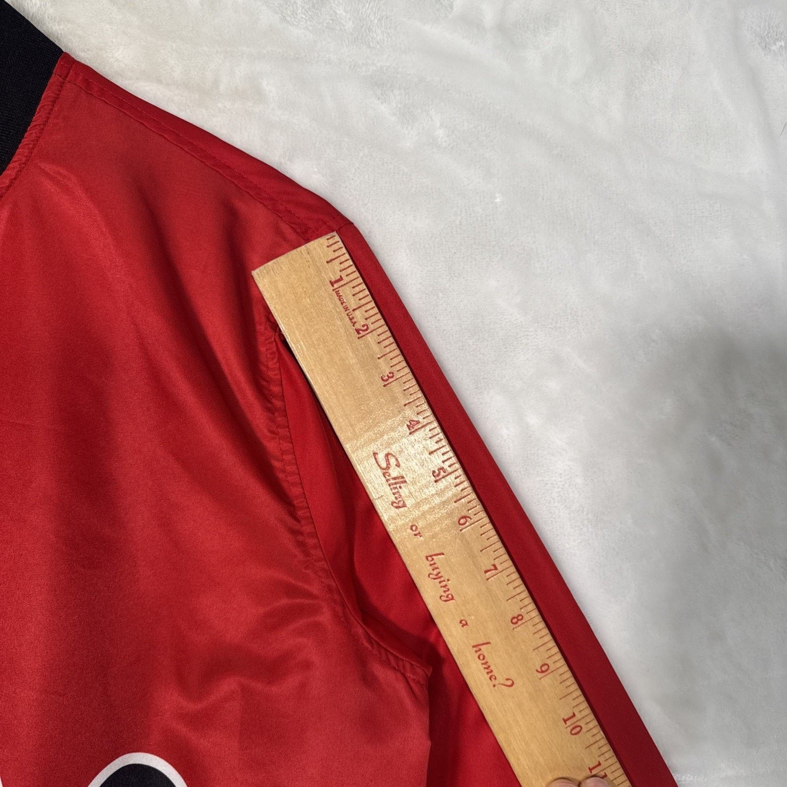 Disney Disney Mickey Mouse Jacket Women/Men Medium Red Zip Size US M / EU 48-50 / 2 - 14 Thumbnail