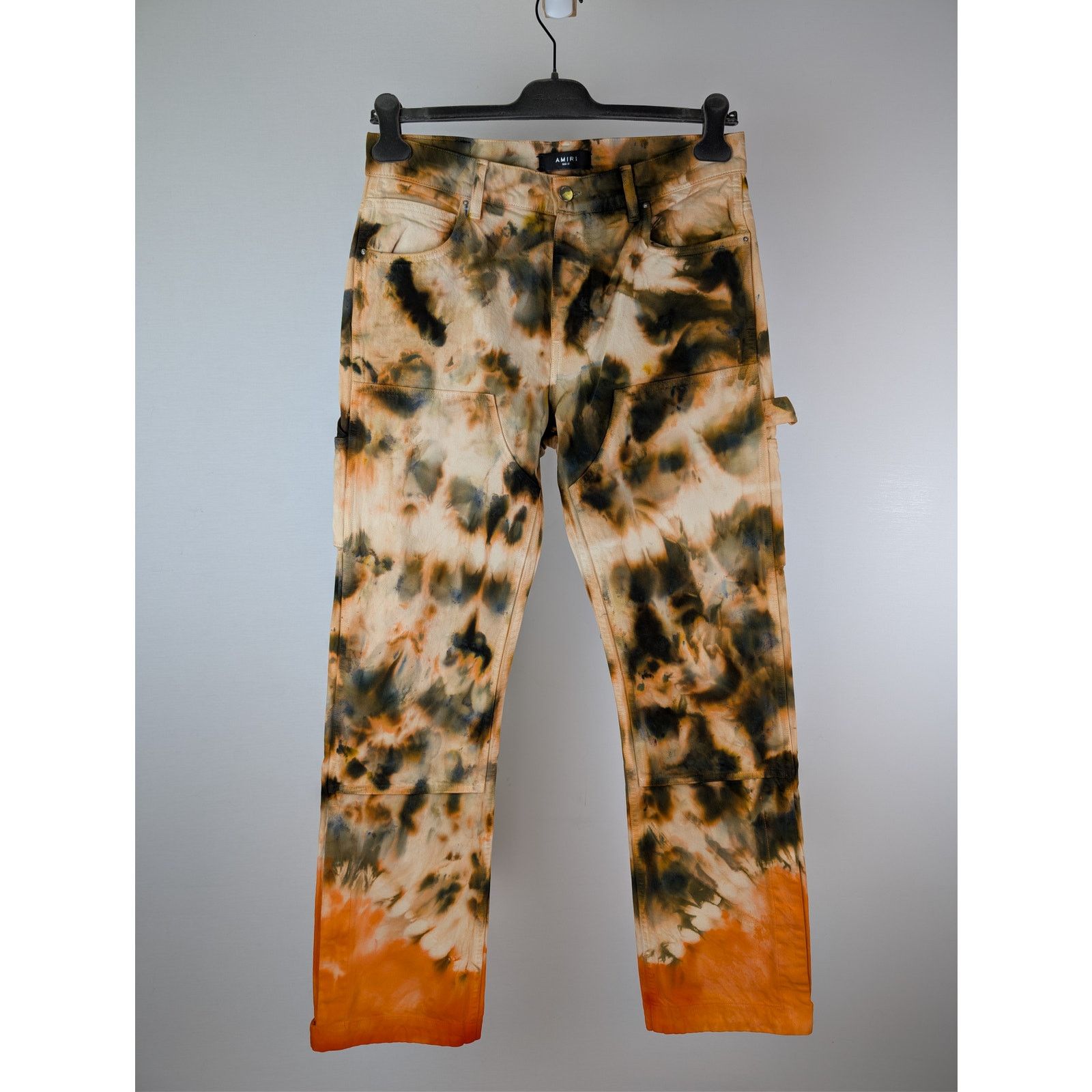 Amiri o1rshd1 Tie Dye Carpenter Pants in Khaki Size US 31 - 2 Thumbnail