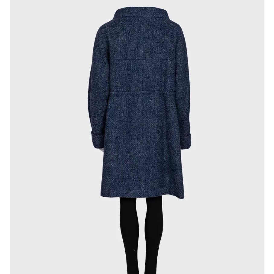 Chanel Chanel Blue Wool Fall 2012 Collection Coat SzFR40 Size M / US 6-8 / IT 42-44 - 6 Thumbnail