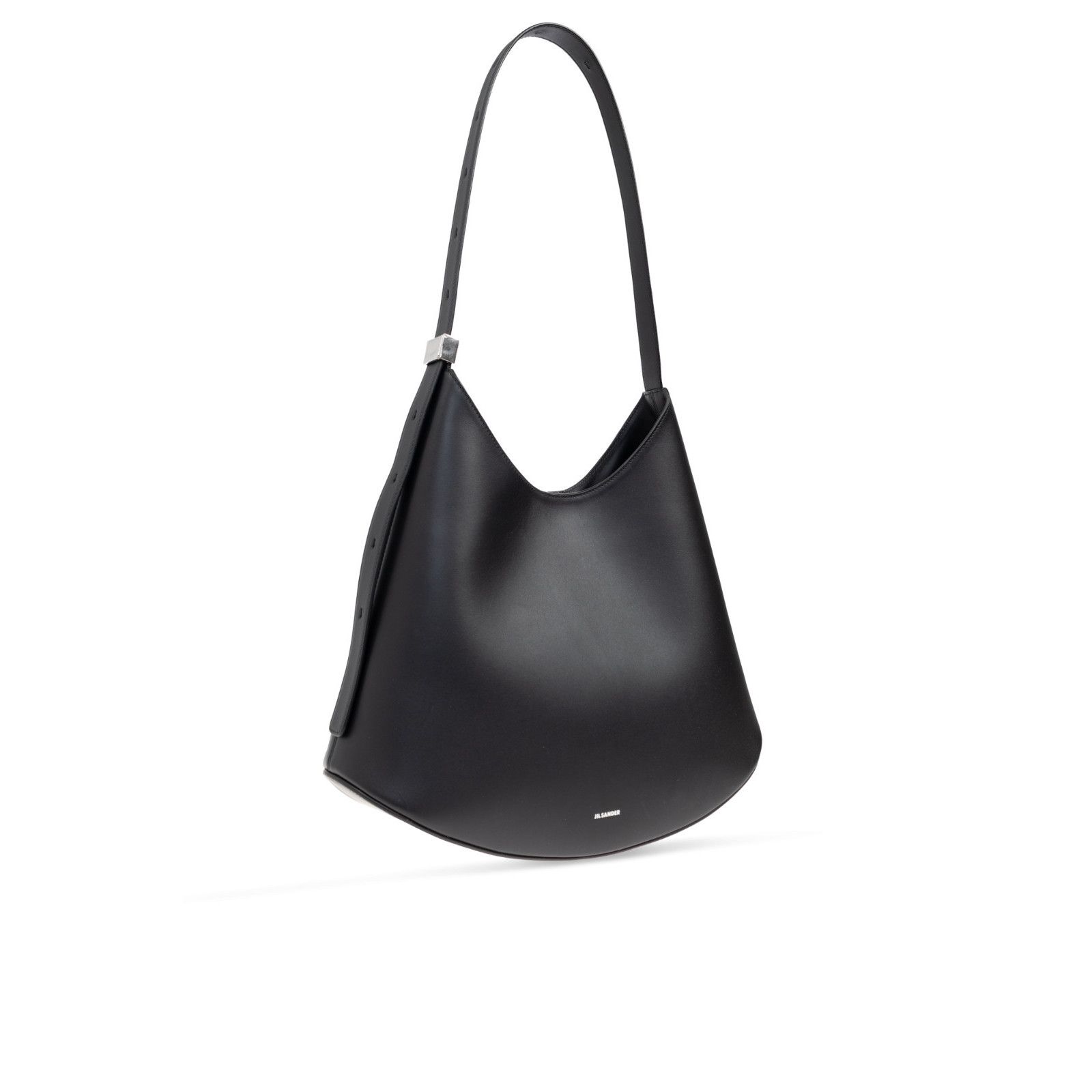 Jil Sander JIL SANDER Eldorado Medium Black Leather Shoulder Bag New & Size ONE SIZE - 3 Thumbnail