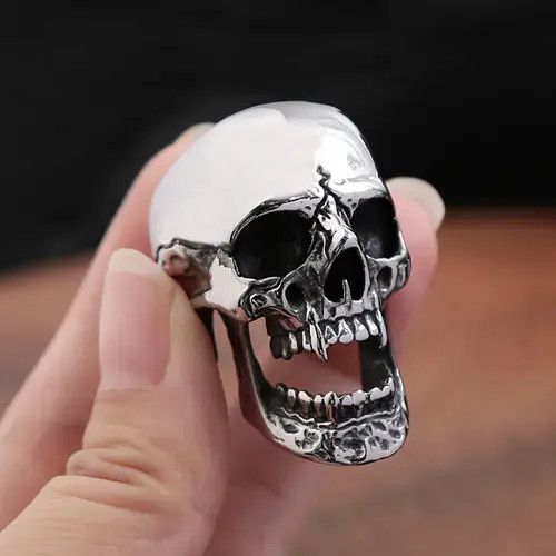 Jewelry Vampire Skull Ring Size ONE SIZE - 2 Thumbnail