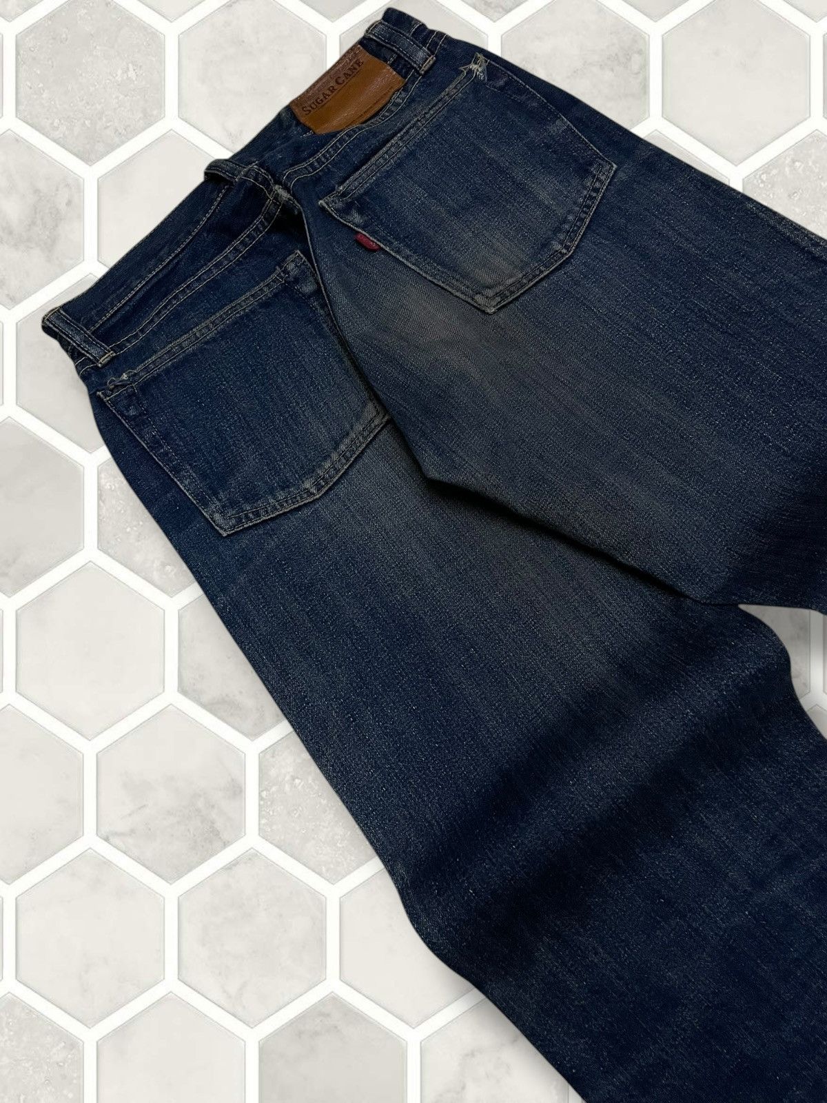Sugar Cane Vintage Rare 1990s Japan Designer Sugar Cane Selvedge Denim Size US 27 - 15 Thumbnail