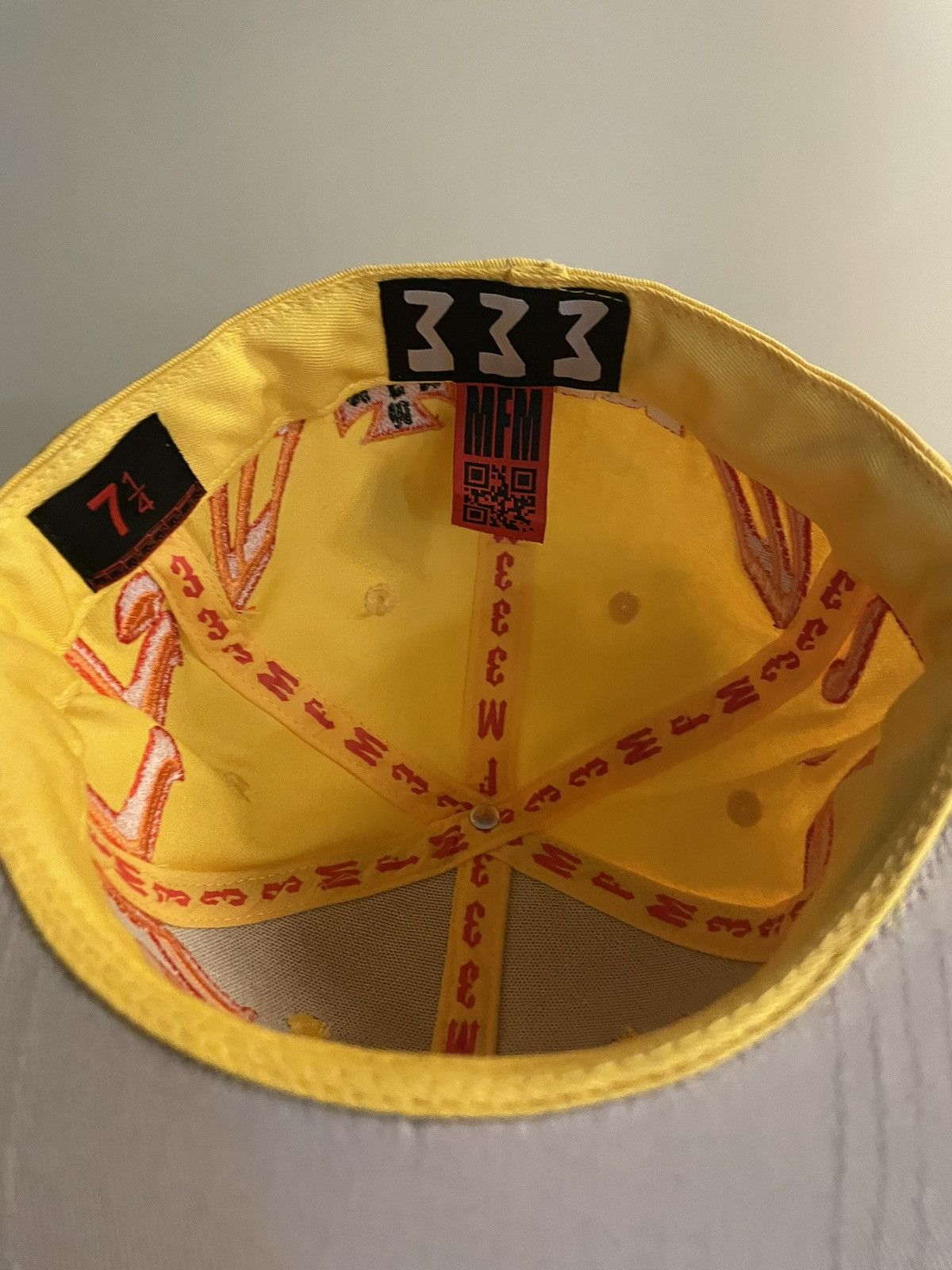 murd333r.fm Murd33r.fm yellow cap 7 1/4 Size ONE SIZE - 4 Thumbnail