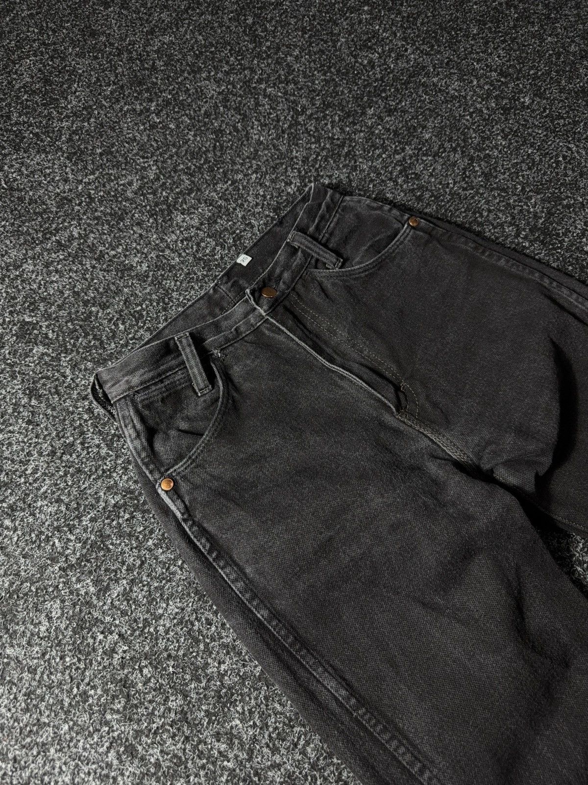If Six Was Nine × Vintage × Wrangler Vintage 90s Y2K Wrangler USA Black Jeans baggy pants Size 26" / US 2 / IT 38 - 6 Thumbnail