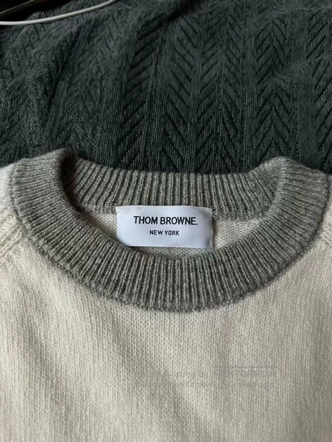 Thom Browne thom browne knitted sweater with gray trim. Size US L / EU 52-54 / 3 - 3 Thumbnail