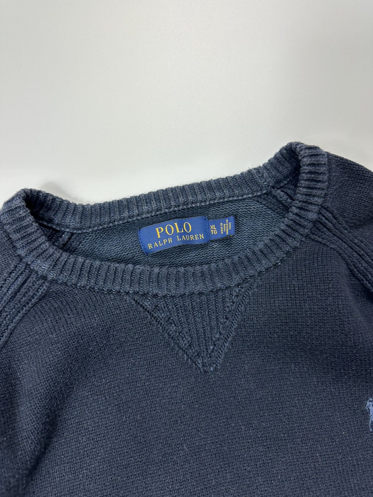 Polo Ralph Lauren Polo Ralph Lauren Sweater Blue Heavy Knit Logo Size US XL / EU 56 / 4 - 7 Thumbnail