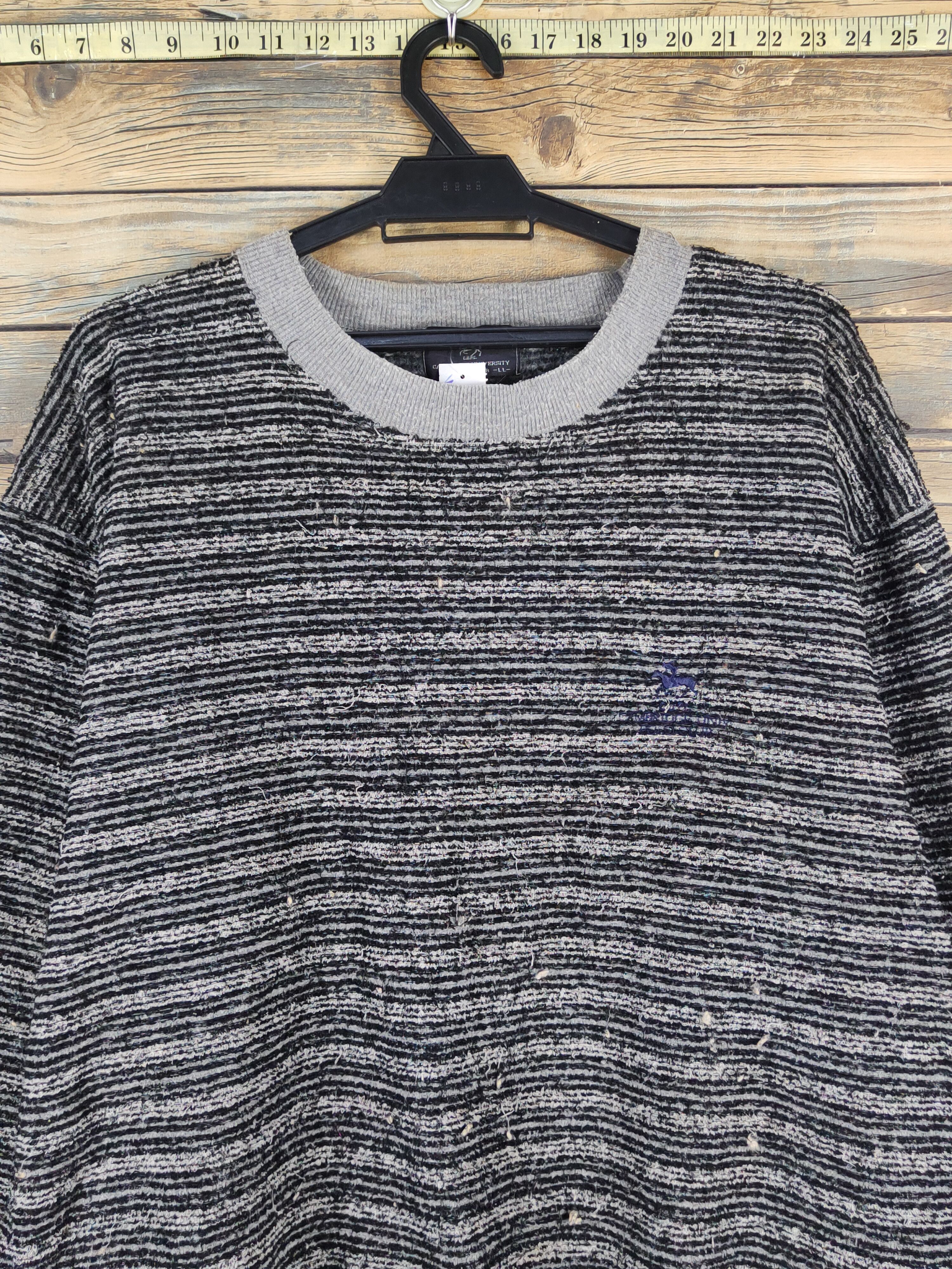 Homespun Knitwear Cambridge Polo Club stripe Knitwear Sweatshirt vtg #W1555 Size US XL / EU 56 / 4 - 2 Thumbnail