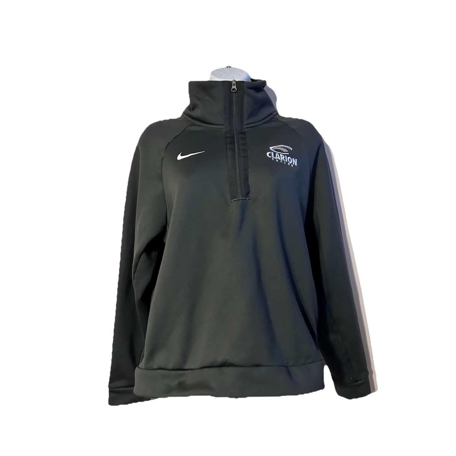 Nike Nike Clarion University Soccer Women's 1/4 Zip Dark Gray Pullover Jacket - Women's Medium Size M / US 6-8 / IT 42-44 - 2 Thumbnail