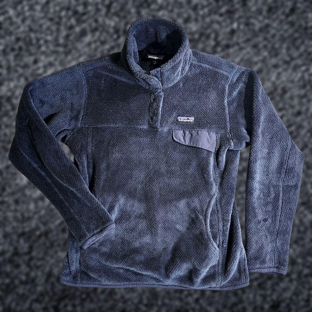 Patagonia Patagonia Signature Re-Tool Snap T Fleece Pullover Navy Blue Womens Size Medium Size M / US 6-8 / IT 42-44 - 1 Thumbnail