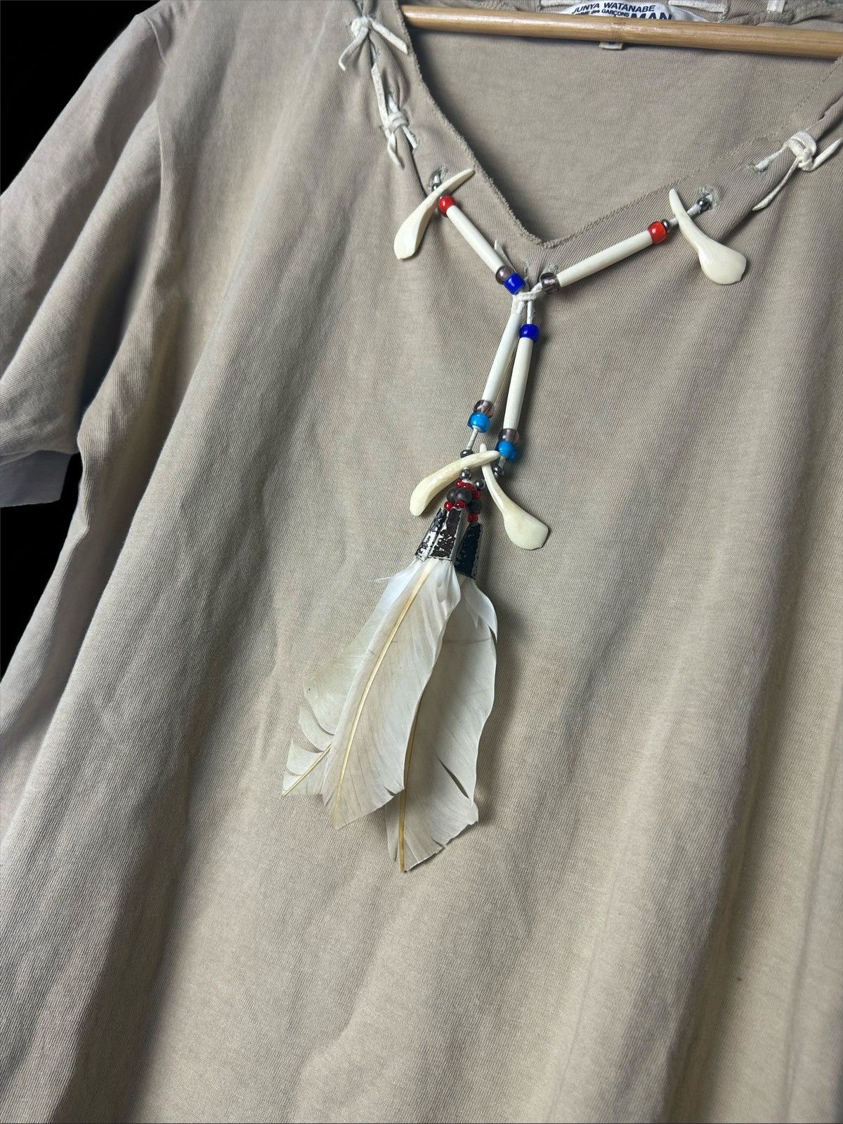 Junya Watanabe Junya Watanabe Man FW2003 Native Feather Shirt Size US S / EU 44-46 / 1 - 5 Thumbnail