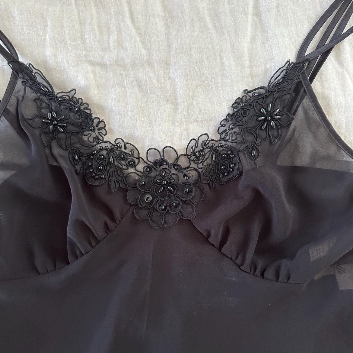 Vintage Beautiful Dentelle Small Lingerie Cami Size S / US 4 / IT 40 - 2 Thumbnail