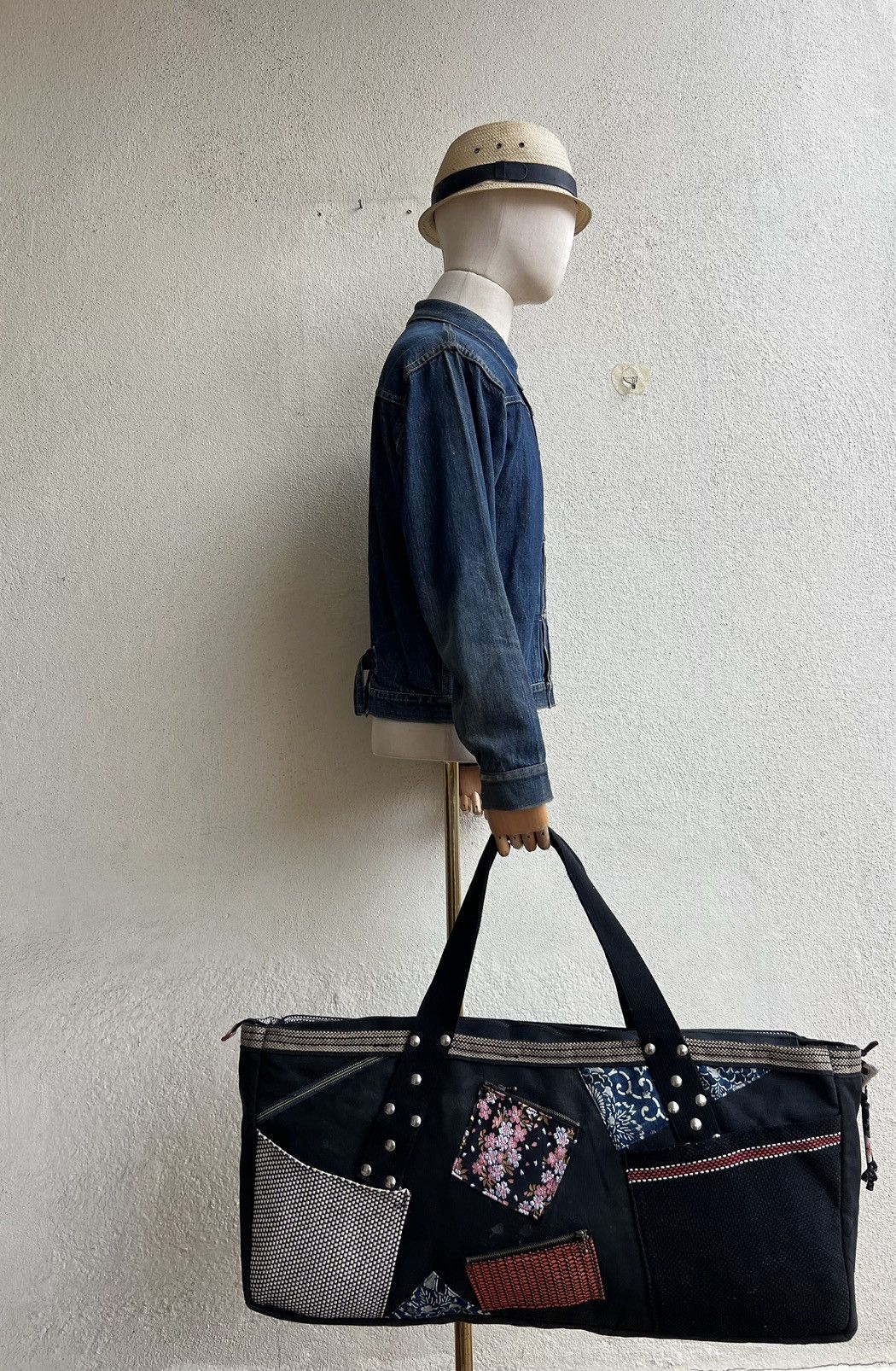 Japanese Brand Vintage U.SA.GI Japan Distress Dirty Faded Canvas Tote Bag Size ONE SIZE - 3 Thumbnail