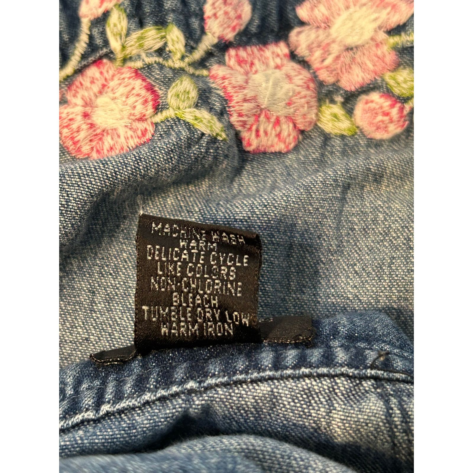 Other Agapo Denim Pink Flower Overalls Size S 100% Cotton Size S / US 4 / IT 40 - 8 Thumbnail