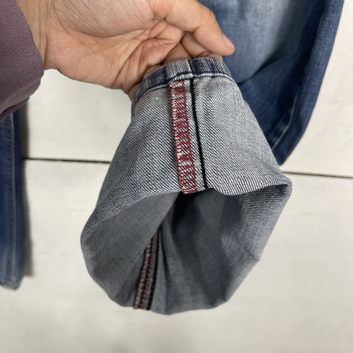 Edwin RIOT🔥30x30 Edwin Blue Trip Flare Denim Nice Colour Size US 30 / EU 46 - 12 Thumbnail