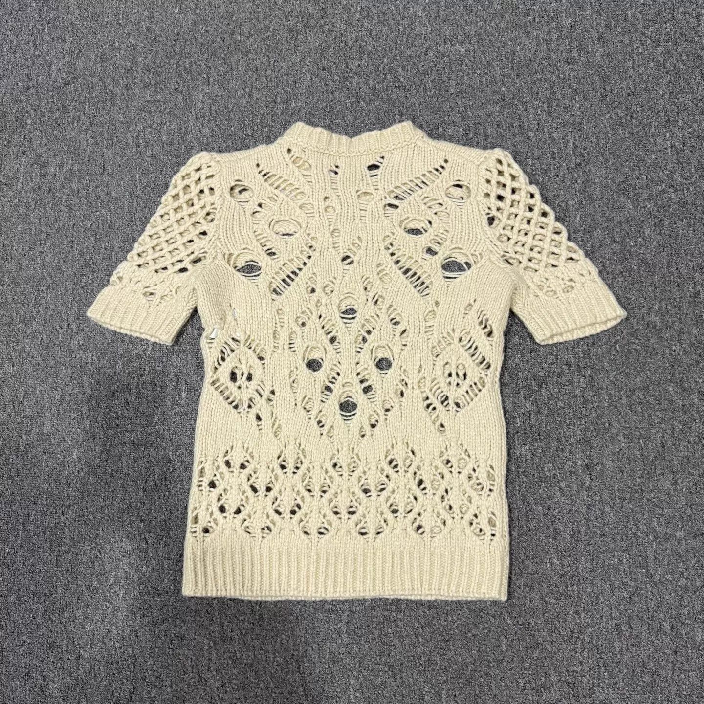 Dior Dior lace wool camel hair short-sleeve NWT 40 Size M / US 6-8 / IT 42-44 - 2 Thumbnail