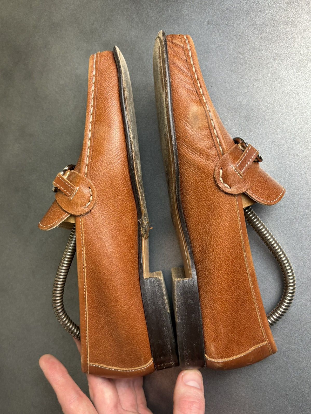 Cole Haan × Leather × Vintage Vintage Horsebit Loafers Brown Leather Penny Loafer Slip On Size US 8 / IT 38 - 12 Thumbnail
