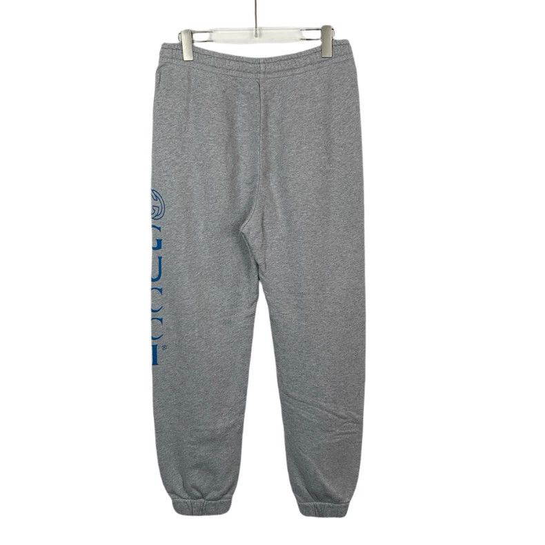 Gucci Gucci Size m Light gray side logo printed cotton sweatpant Size US 28 / EU 44 - 2 Thumbnail