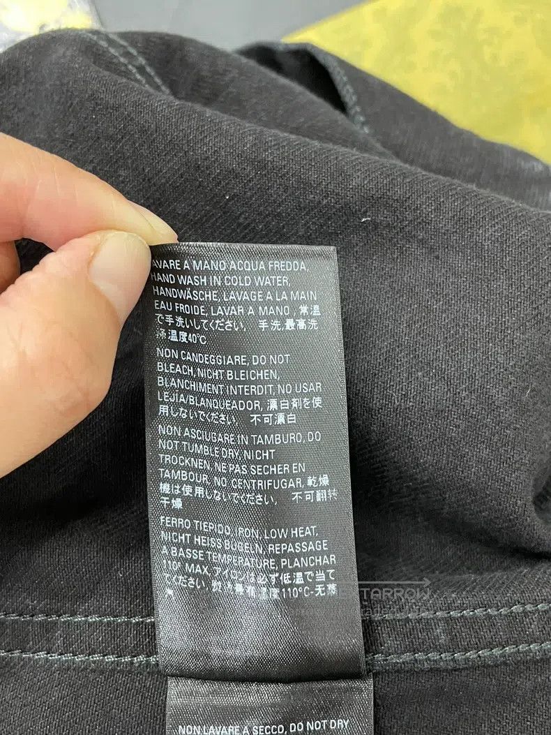 Balenciaga Balenciaga Black and gray denim jacket with large rhinesto Size XXS / US 00 / IT 34 - 6 Thumbnail