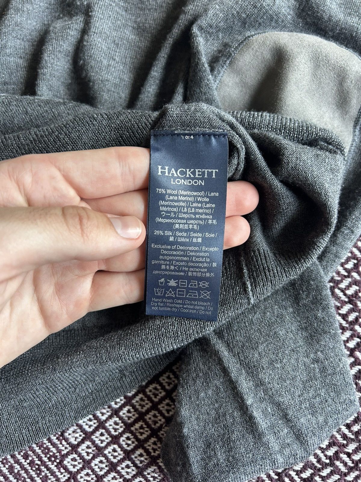 Hackett Hackett London Merino Silk & Wool Sweater Mens Size M Size US M / EU 48-50 / 2 - 6 Thumbnail