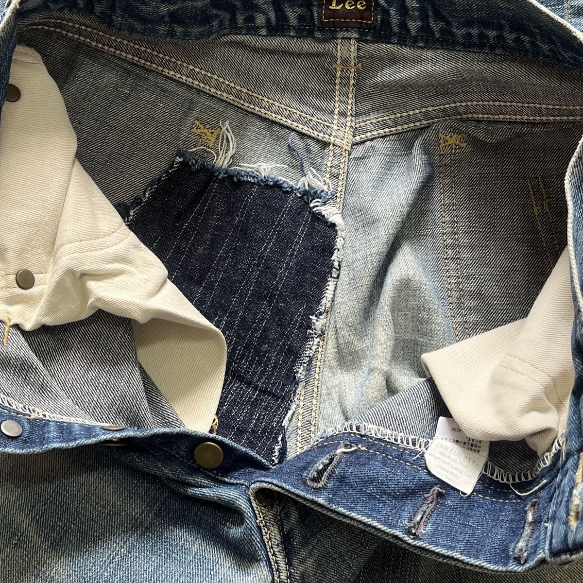 Japanese Brand × Lee × Vintage Vintage 1980s Redline Selvedge Lee Distressed Denim Size 28" / US 6 / IT 42 - 18 Thumbnail