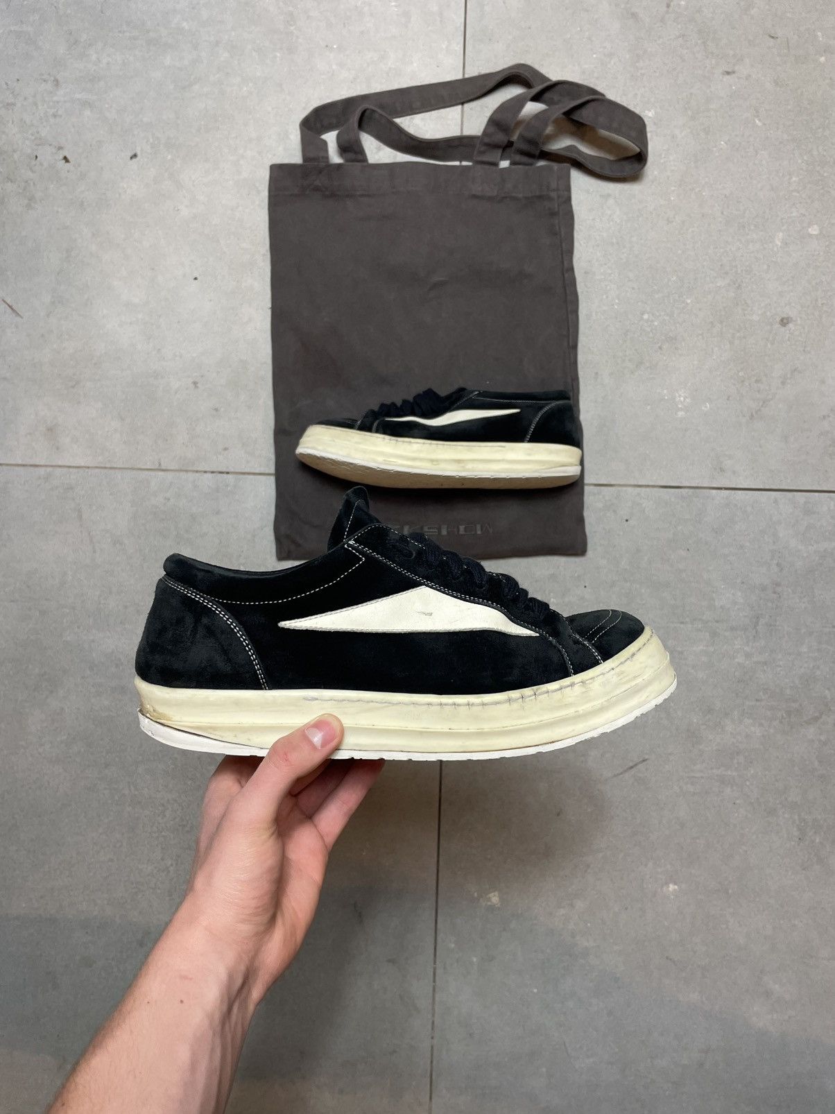 Rick Owens Rick Owens DRKSHDW Low Sneaker Black Milk 44/ Us10,5 Size US 10.5 / EU 43-44 - 1 Thumbnail