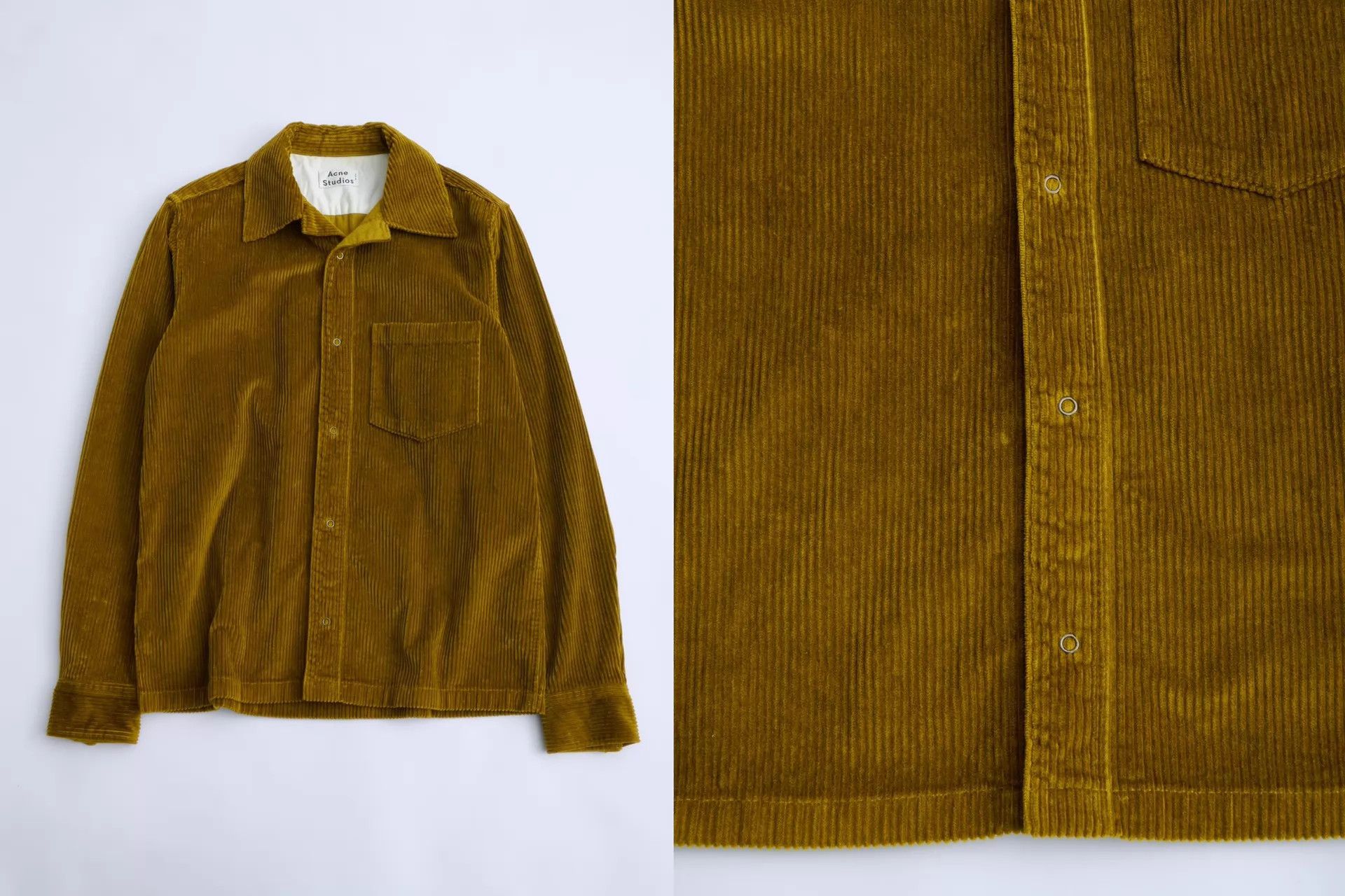 Acne Studios Acne Studios Tan Corduroy Shirt & Trouser Suit 46 Size US S / EU 44-46 / 1 - 7 Thumbnail