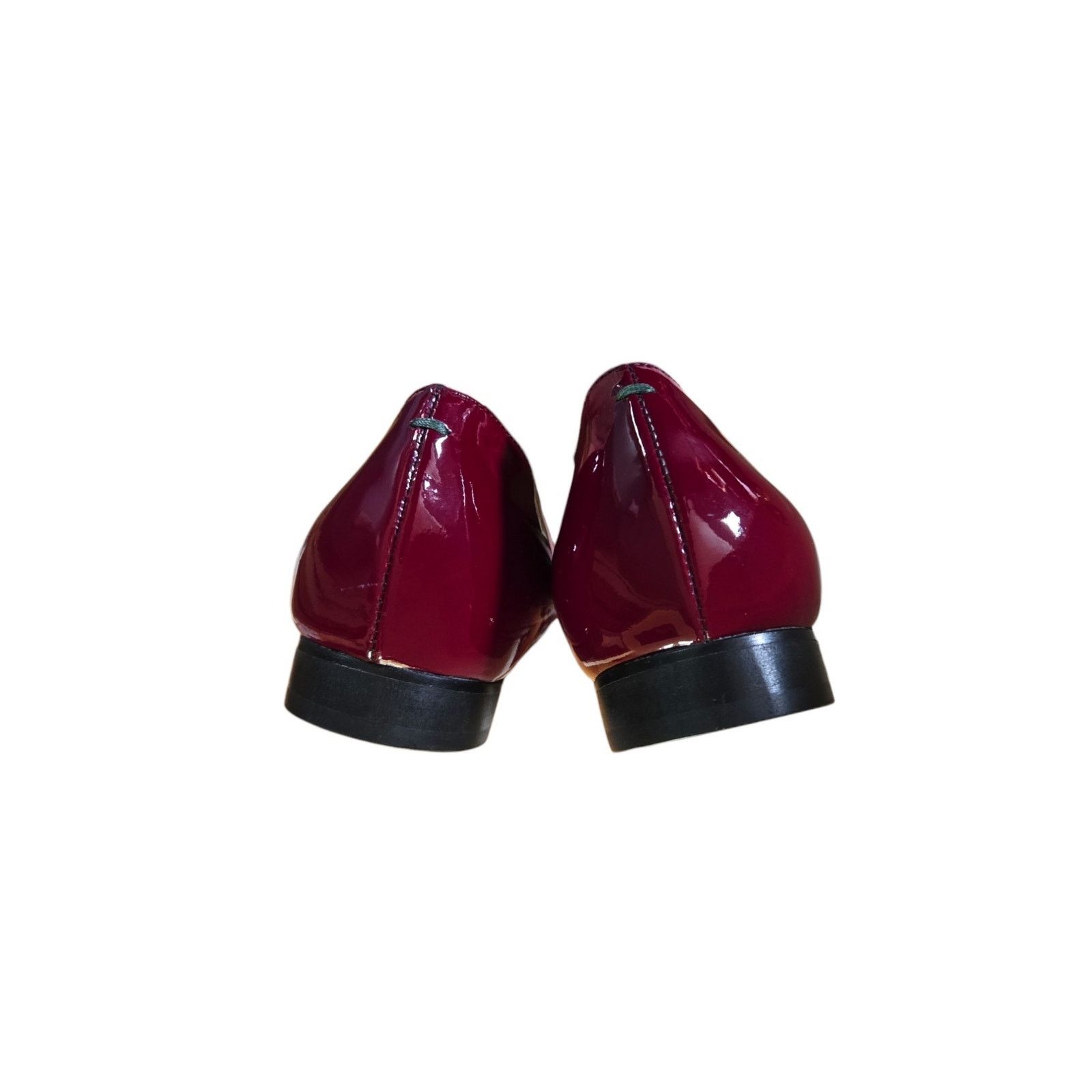 aeyde Aeyde Red Pointed Toe Patent Leather Minimalist Ballet Flats Size US 6 / IT 36 - 5 Thumbnail