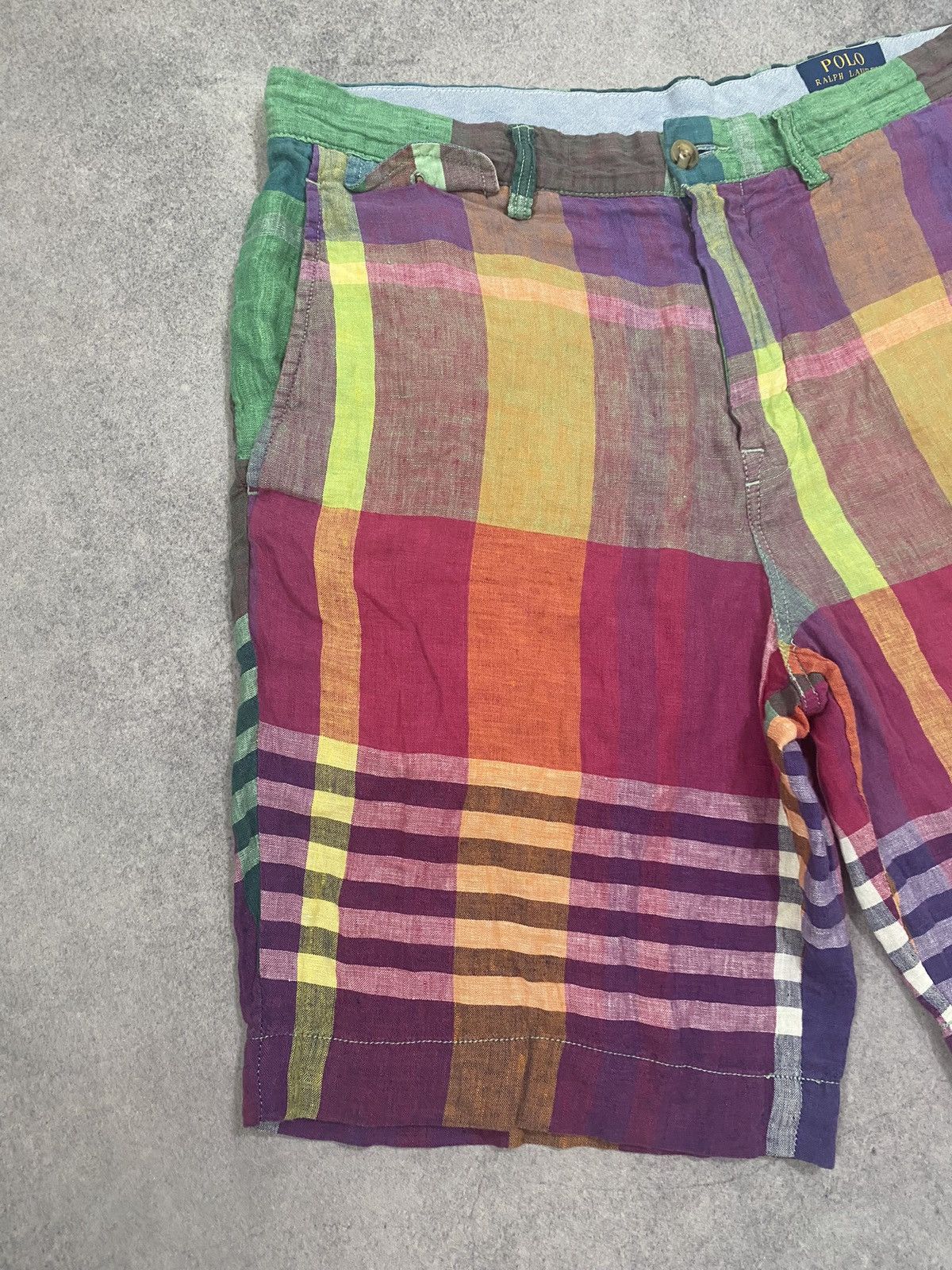 Polo Ralph Lauren Polo Ralph Lauren Classic Fit Linen Shorts Multicolor Size US 31 - 2 Thumbnail