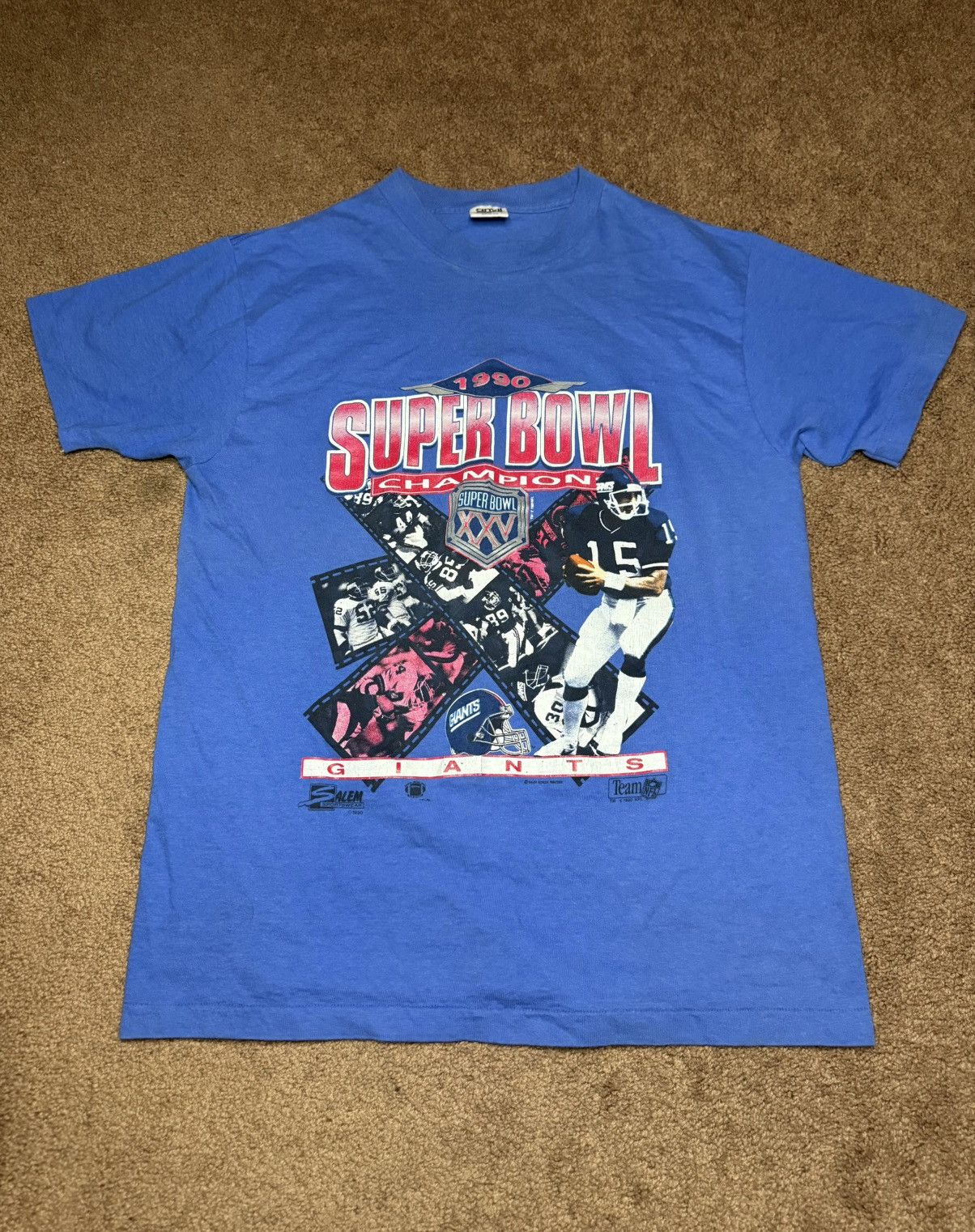 NFL Vintage 1990 NFL Super Bowl Champions Giants Tee Size US L / EU 52-54 / 3 - 1 Thumbnail