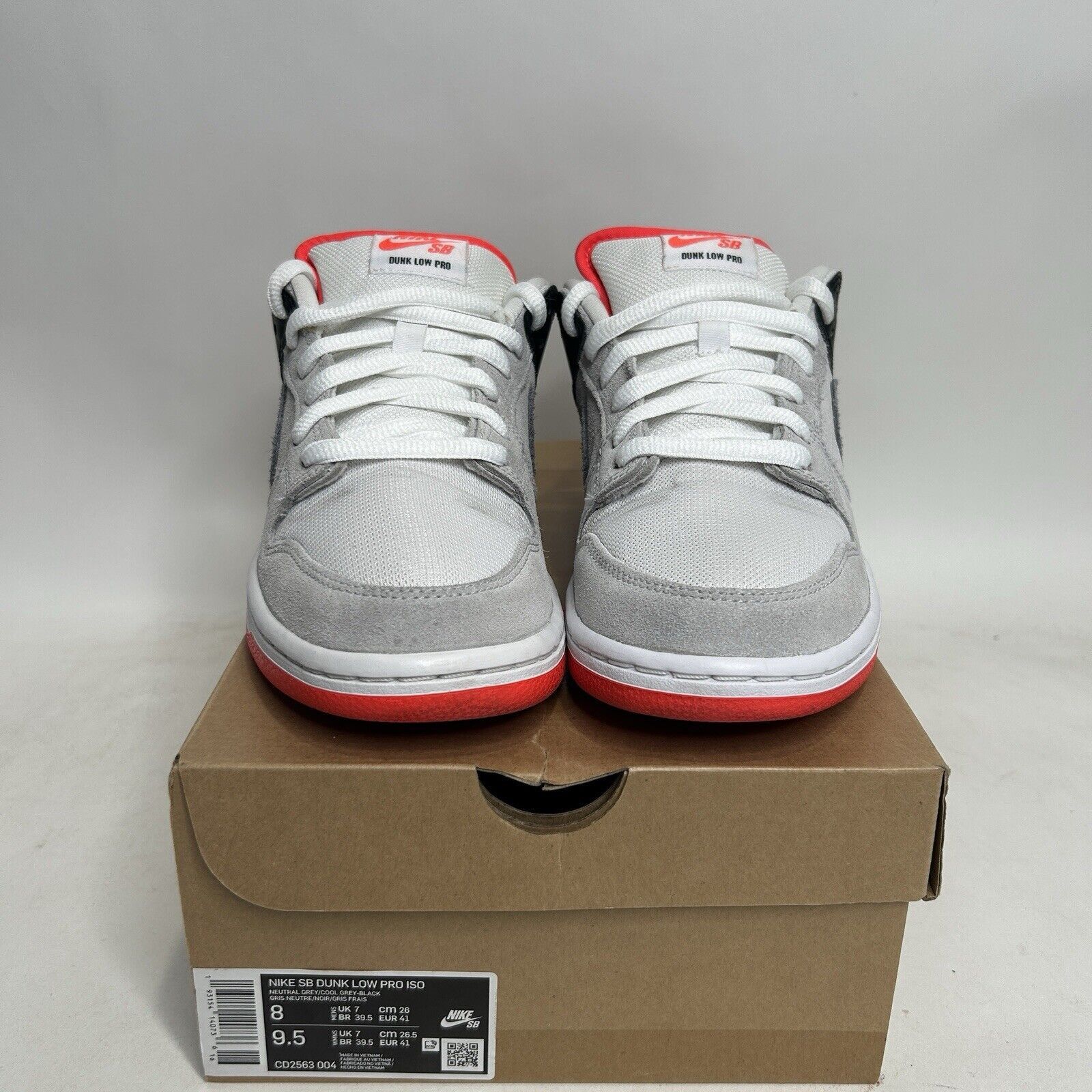 Nike Nike SB Dunk Low Pro Iso Orange Label “Infrared AM90” 2024 Size US 8 / EU 41 - 2 Thumbnail